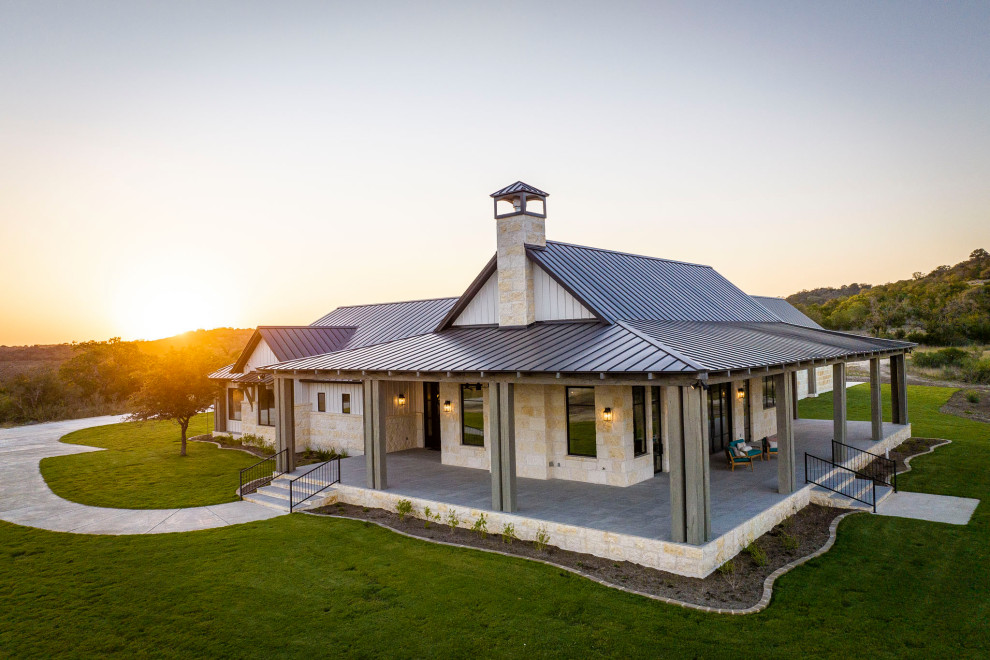Curry Creek home aerial exterior